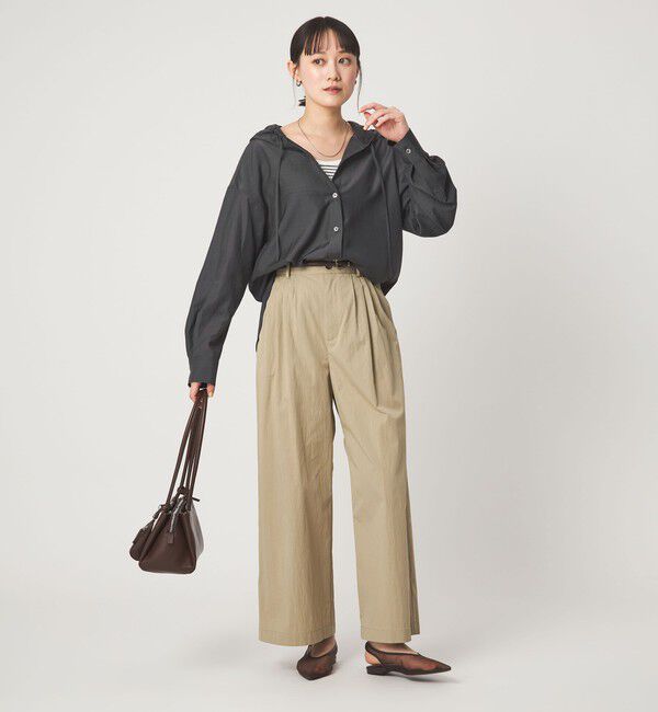 UNITED ARROWS green label relaxing「フード シャツ UVカット 接触冷感」|シャツ・ブラウス|