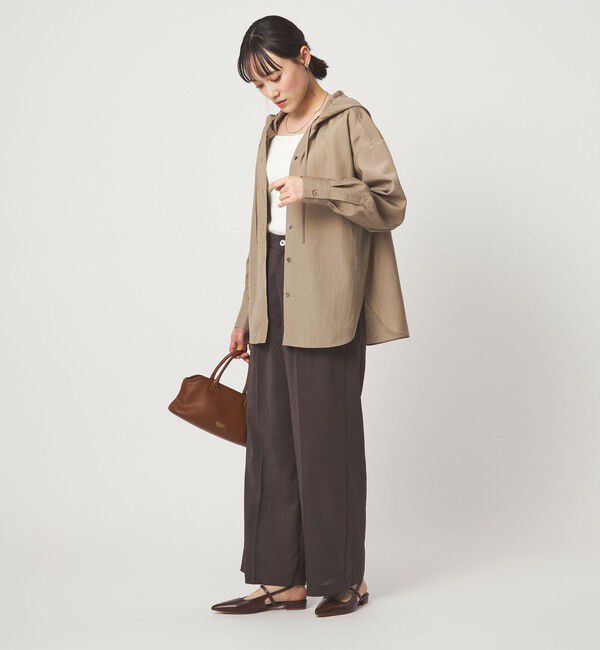 UNITED ARROWS green label relaxing「フード シャツ UVカット 接触冷感」|シャツ・ブラウス|