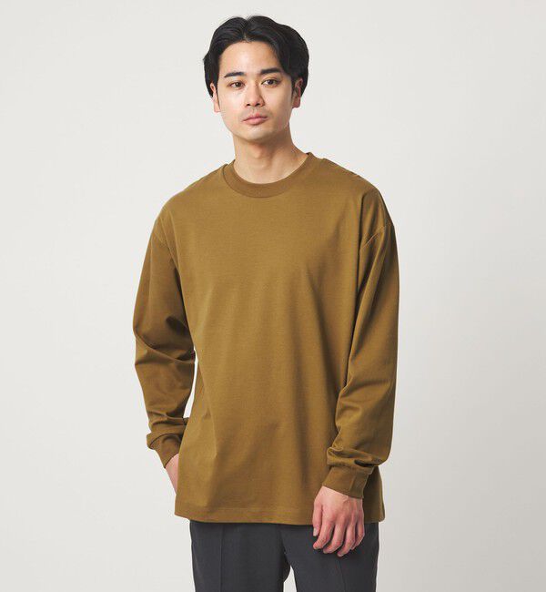 UNITED ARROWS green label relaxing「ALBINI ハイゲージ モクロディ クルーネック カットソー」|Tシャツ・カットソー|