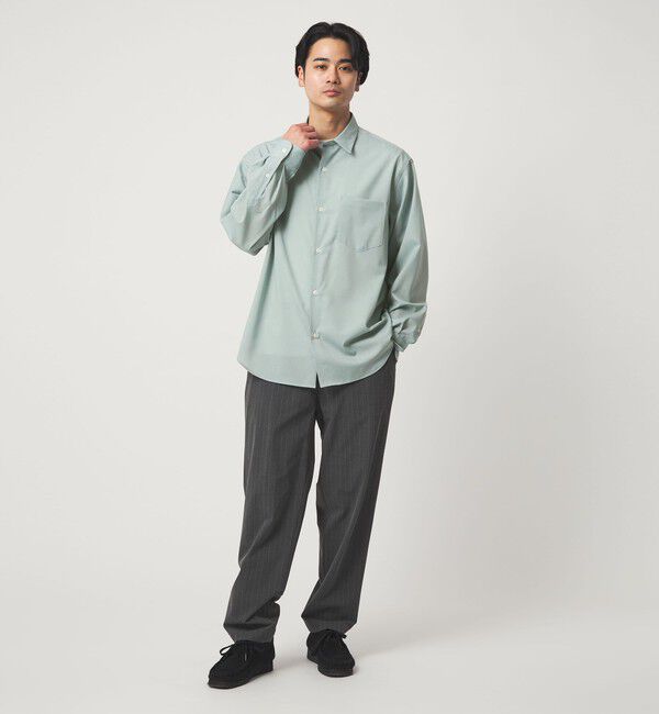 UNITED ARROWS green label relaxing「ウォッシャブル トロ ジャストルーズ シャツ -ストレッチ-」|シャツ・ブラウス|