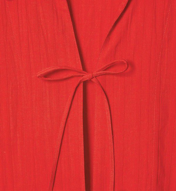 EMMEL REFINES「＜EMMEL REFINES＞EM C/ドビー ストライプ リボン シャツ」|シャツ・ブラウス|