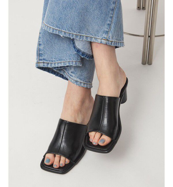 EMMEL REFINES「＜EMMEL REFINES＞EM スクエアトゥ フィット ミュール」|サンダル|