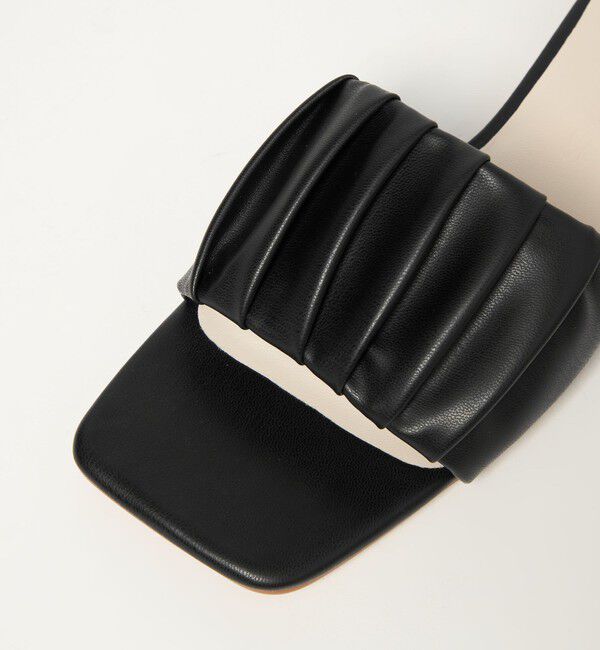 EMMEL REFINES「＜EMMEL REFINES＞EM ギャザー フラット サンダル」|サンダル|