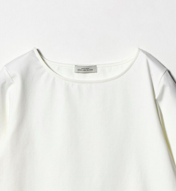 UNITED ARROWS green label relaxing「ボートネック ポンチ プルオーバー カットソー 接触冷感 UVカット」|Tシャツ・カットソー|