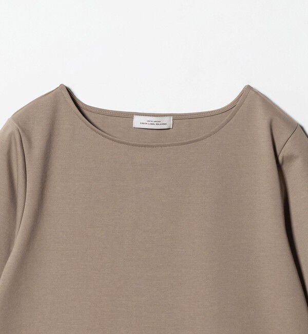 UNITED ARROWS green label relaxing「ボートネック ポンチ プルオーバー カットソー 接触冷感 UVカット」|Tシャツ・カットソー|