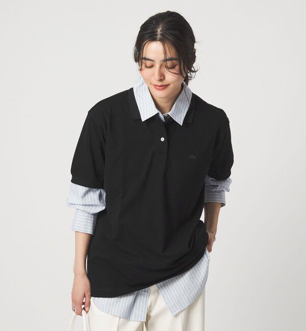 UNITED ARROWS green label relaxing「【別注】＜LACOSTE＞ポロシャツ」|ポロシャツ|BLACK