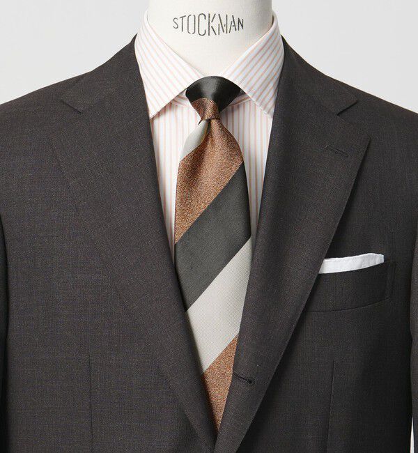 UNITED ARROWS green label relaxing「GLR ジャパン ヴィンテージ 8.0cm ストライプ1 ネクタイ」|ネクタイ・蝶ネクタイ|ORANGE