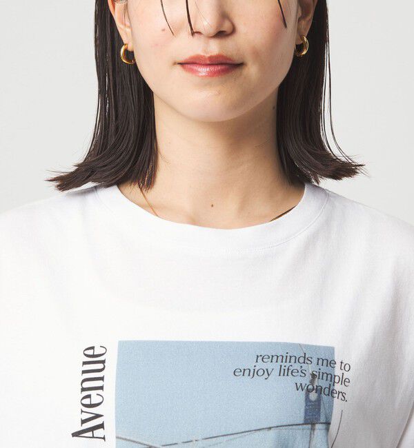 UNITED ARROWS green label relaxing「【WEB限定】＜at ease＞アソート フォトプリント ショートスリーブ カットソー」|Tシャツ・カットソー|