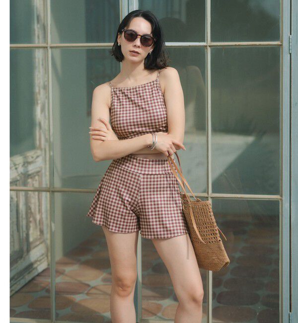 UNITED ARROWS green label relaxing「サーフショーツ チェック柄 A スイムウェア / 水着」|その他|