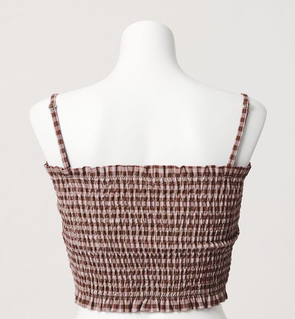 UNITED ARROWS green label relaxing「シャーリングビスチェ&ショーツ チェック柄 B / スイムウェア / 水着」|その他|