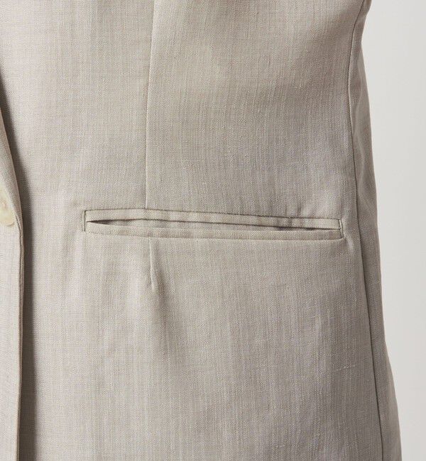 UNITED ARROWS green label relaxing「［size SHORTあり］ライト リネンライク ハーフスリーブ ジャケット UVカット 通気性」|テーラードジャケット|