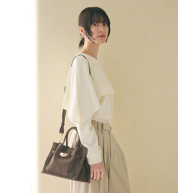 BEAUTY&YOUTH UNITED ARROWS「【WEB限定 Wardrobe DAILY MINIMAL】ケープフリル レイヤーカットソー」|Tシャツ・カットソー|
