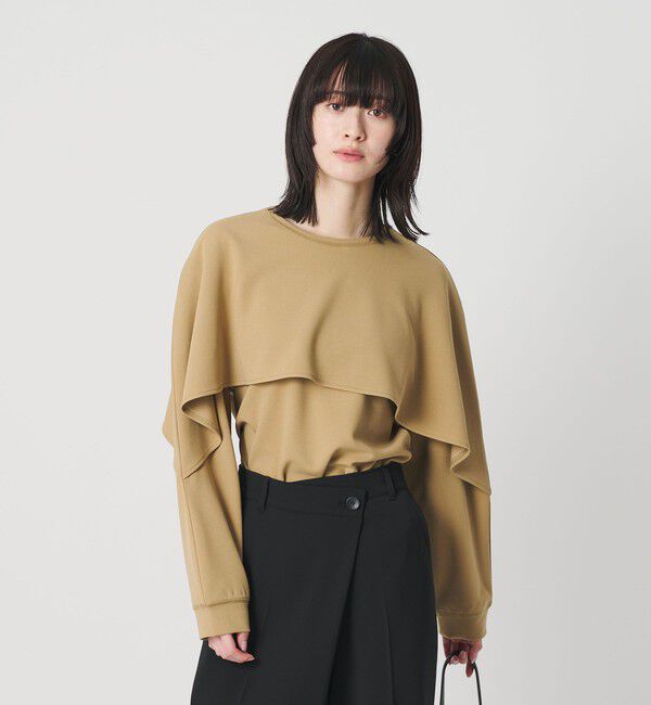 BEAUTY&YOUTH UNITED ARROWS「【WEB限定 Wardrobe DAILY MINIMAL】ケープフリル レイヤーカットソー」|Tシャツ・カットソー|MD.BROWN