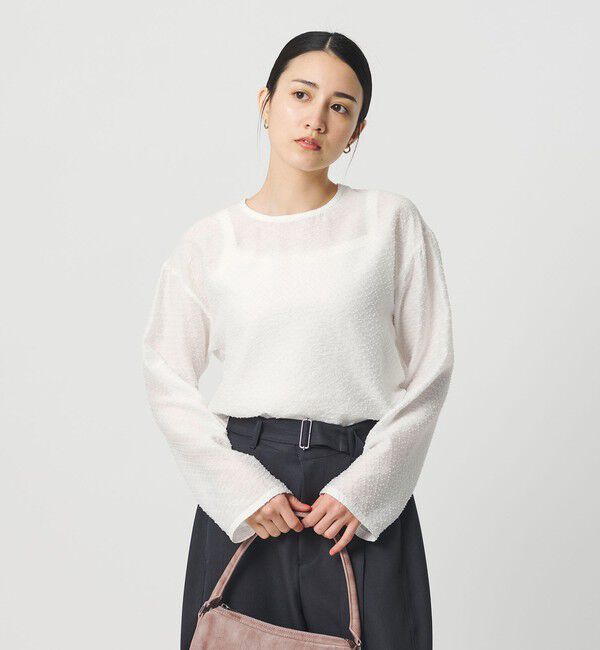 BEAUTY&YOUTH UNITED ARROWS「ピンドット シアージャガード ブラウス ウォッシャブル」|シャツ・ブラウス|