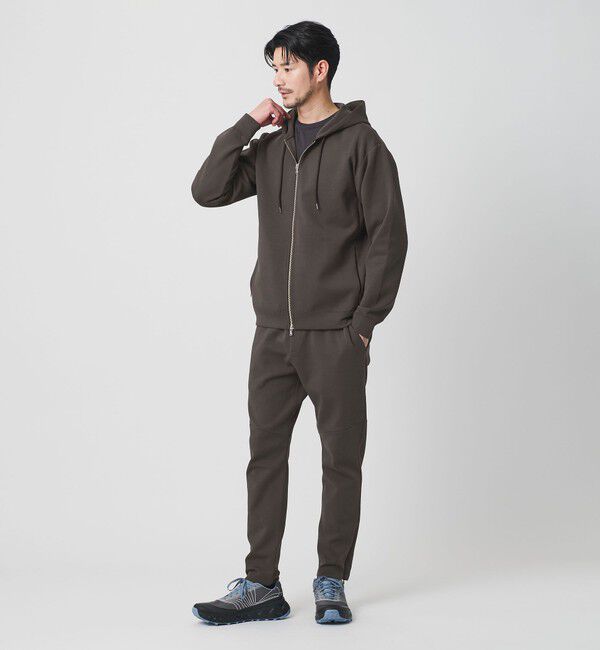BEAUTY&YOUTH UNITED ARROWS「【WEB限定 WARDROBE SMART】ダブルニット イージーパンツ/セットアップ対応【抗菌・防臭】」|チノ|