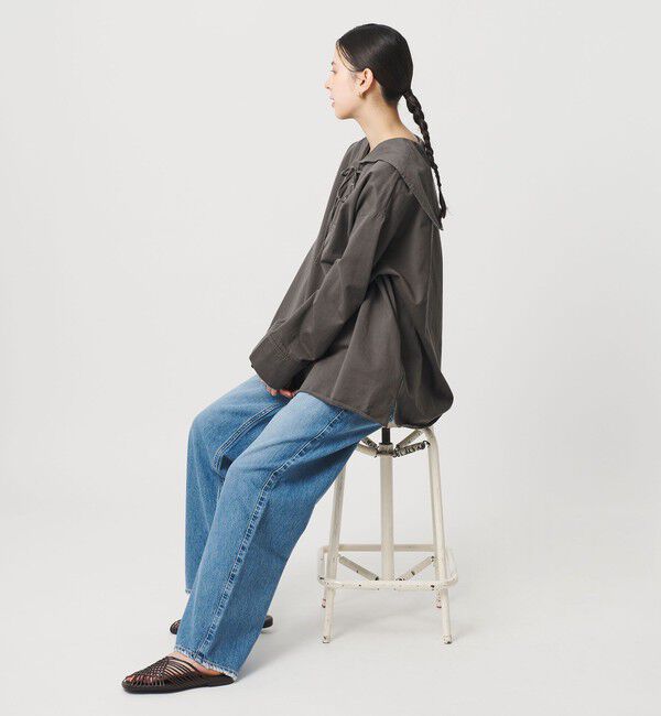 BEAUTY&YOUTH UNITED ARROWS「＜She is-.＞レースアップ セーラーカラー ブラウス」|シャツ・ブラウス|