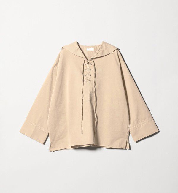 BEAUTY&YOUTH UNITED ARROWS「＜She is-.＞レースアップ セーラーカラー ブラウス」|シャツ・ブラウス|