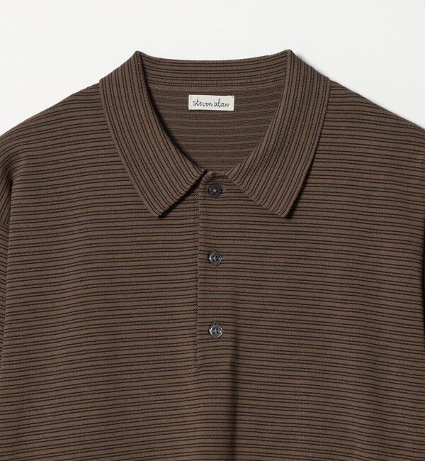 STEVEN ALAN「＜Steven Alan＞ ハイツイスト  3B ニットポロシャツ NARROW」|ニット・セーター|