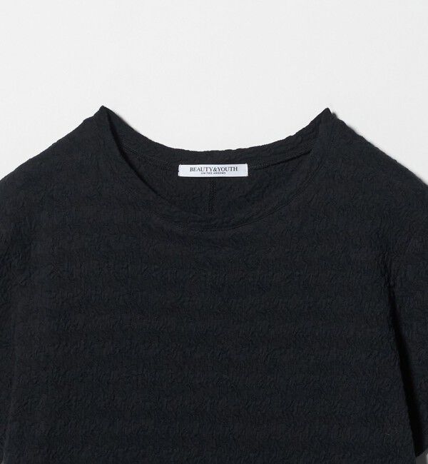 BEAUTY&YOUTH UNITED ARROWS「ジャガード コンパクト ショートスリーブTシャツ」|Tシャツ・カットソー|