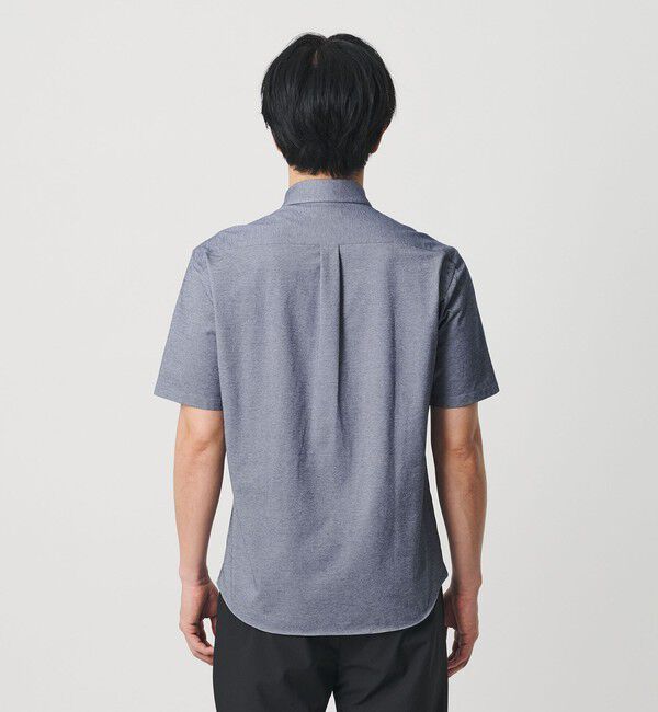 BEAUTY&YOUTH UNITED ARROWS「クイック ストレッチ シャンブレー ボタンダウン 半袖シャツ SLIM型 吸水速乾機能付き」|シャツ・ブラウス|