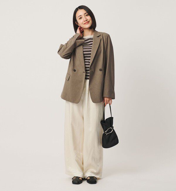 BEAUTY&YOUTH UNITED ARROWS「ポリエステル ダブルジャケット 吸水速乾 防シワ ウォッシャブル」|テーラードジャケット|