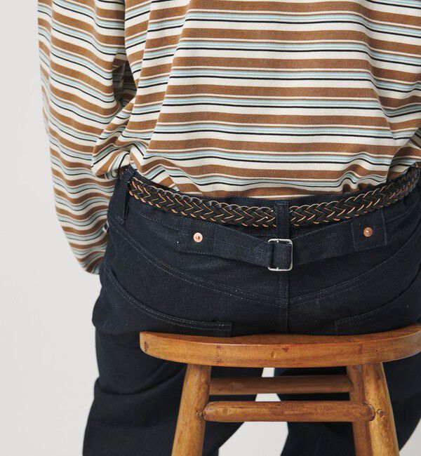 MONKEY TIME「ライトオンス リジッド デニム シンチバック スーパー バギー パンツ」|チノ|