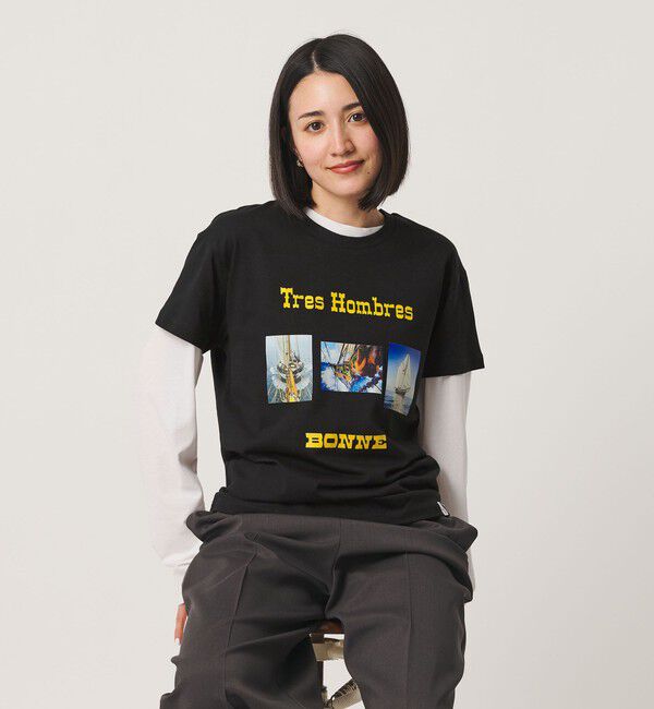 BEAUTY&YOUTH UNITED ARROWS「＜BONNE＞TRES HOMBRES プリントTシャツ」|Tシャツ・カットソー|