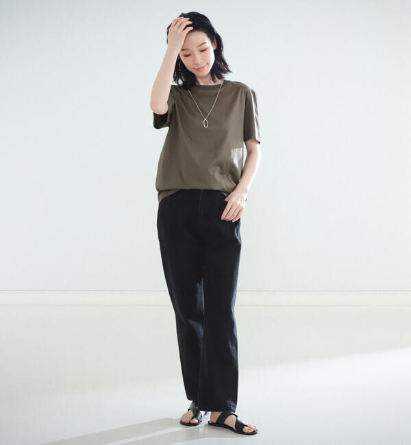 Demi-Luxe BEAMS 「SLOANE / コットン天竺  Tシャツ」|Tシャツ・カットソー|