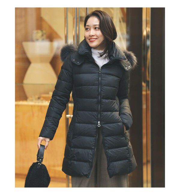 Demi-Luxe BEAMS 「TATRAS / SARMA ビリー ファー ダウンコート」|ダウン|BLACK