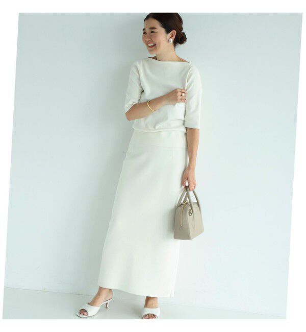 Demi-Luxe BEAMS 「シンプル ボートネックニット .M」|ニット・セーター|