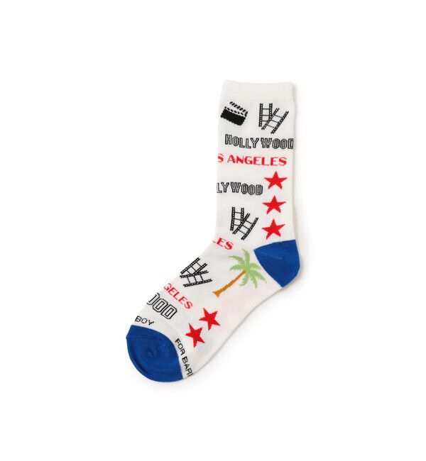 BEAMSBOY「【別注】FOR BARE FEET / U.S. city」|ソックス|LOS_ANGELES