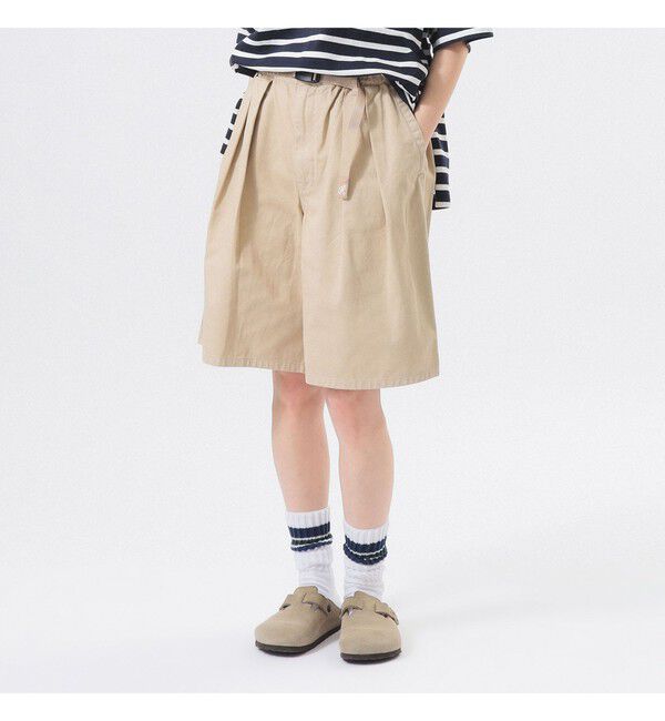 BEAMSBOY「【別注】Gramicci / ツイル 2プリーツ ショーツ」|その他|BEIGE