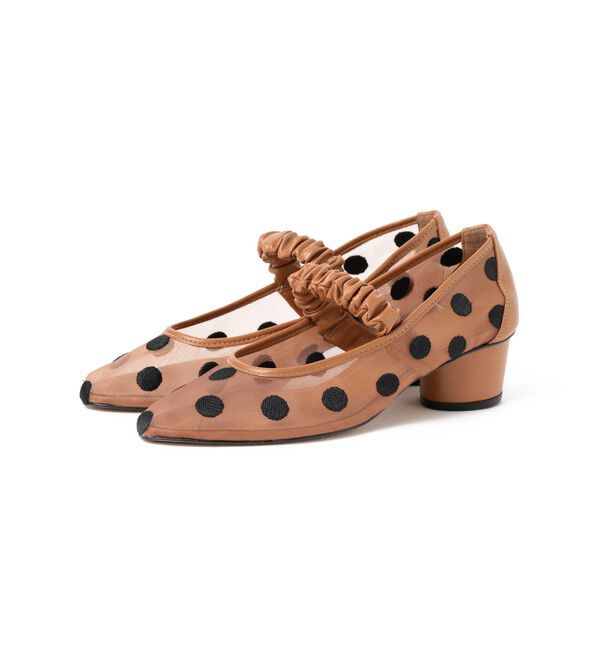 Ray BEAMS 「 ドット メッシュ パンプス」|パンプス|