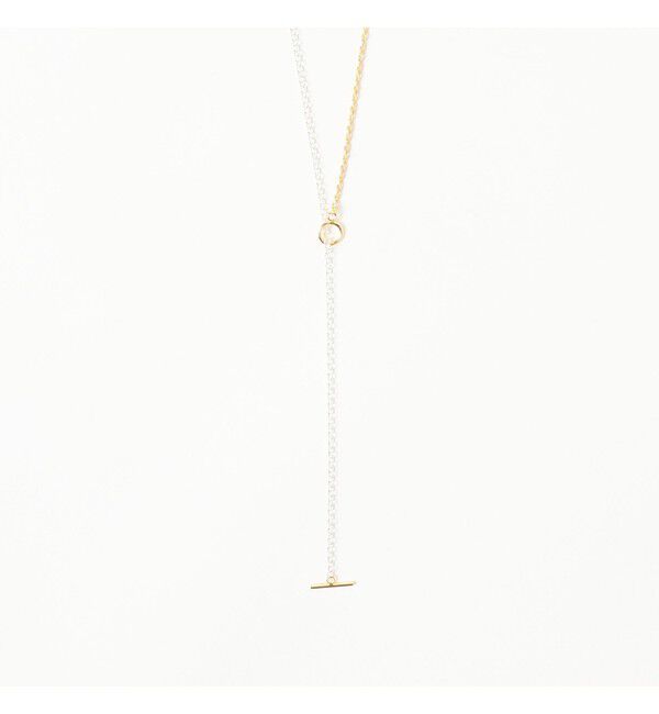 Demi-Luxe BEAMS 「ISOLATION / コンビネーション ロングネックレス シルバー&times;ゴールド ILN-0139」|その他|