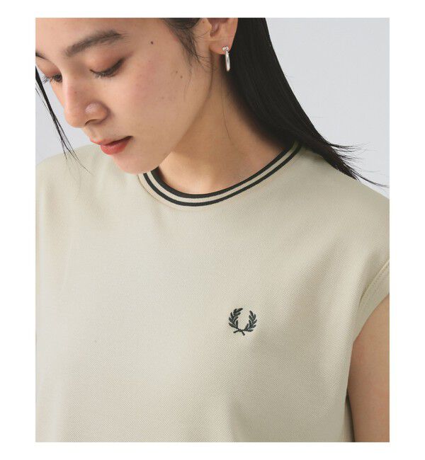 Ray BEAMS 「【別注】FRED PERRY / ティップド ピケ ドレス」|ワンピース|OATMEAL