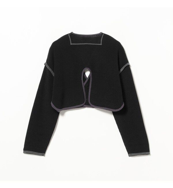 BEAMSBOY「ショート ミリタリー ライナー カーディガン」|ニット・セーター|