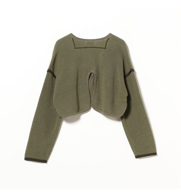 BEAMSBOY「ショート ミリタリー ライナー カーディガン」|ニット・セーター|