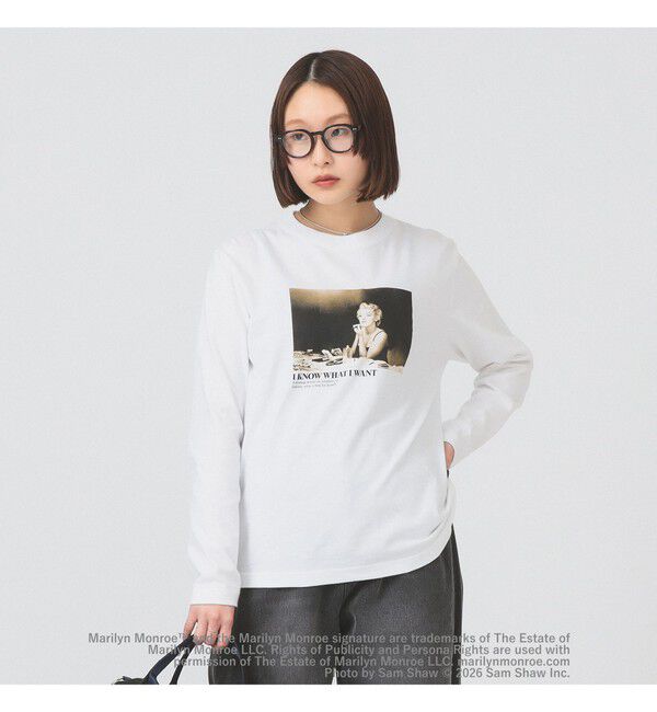 Ray BEAMS 「【別注】GOOD ROCK SPEED / Marilyn Monroe ロングスリーブ Tシャツ」|Tシャツ・カットソー|WHITE*BLACK