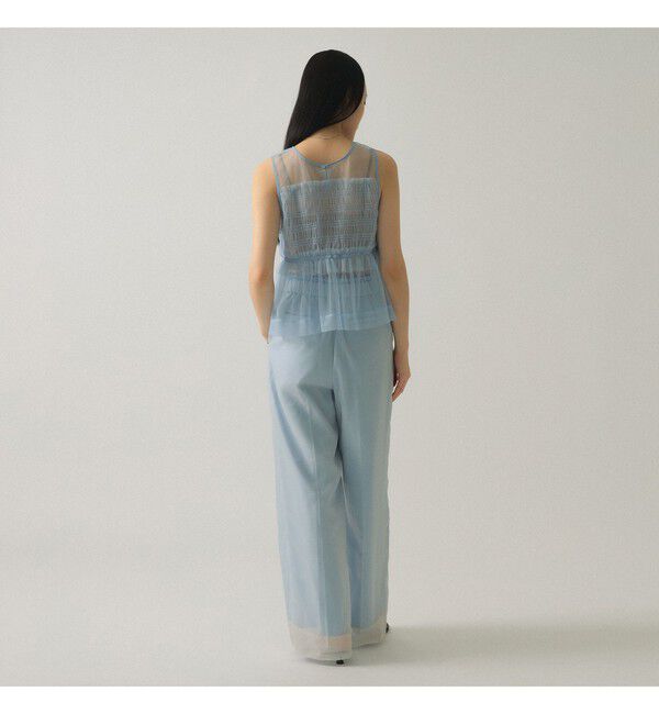 Ray BEAMS 「チュール シャーリング ノースリーブ」|Tシャツ・カットソー|