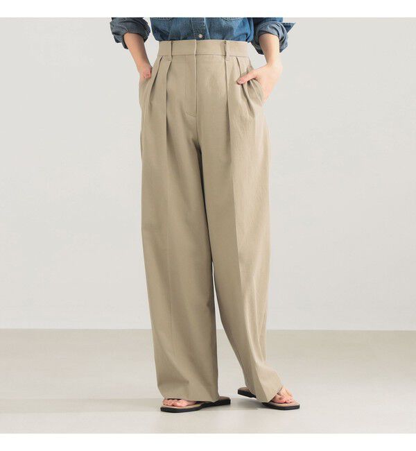 Demi-Luxe BEAMS 「AK+1 / インタック セミワイド パンツ」|チノ|