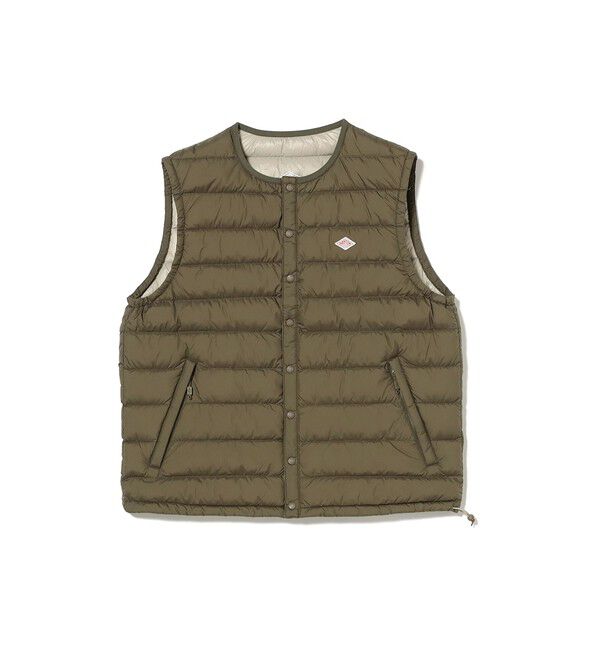 Ray BEAMS 「DANTON / CREWNECK INNER DOWN VEST（XS～M）」|ベスト・ジレ|OLIVE