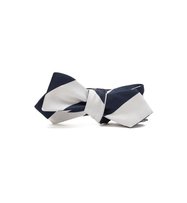 BEAMS PLUS「BEAMS PLUS / Silk Bow Tie Regimental Stripe」|ネクタイ・蝶ネクタイ|LT.GREY