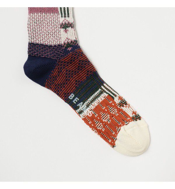 BEAMS「マルチカラー リンクス クルー ソックス」|ソックス|