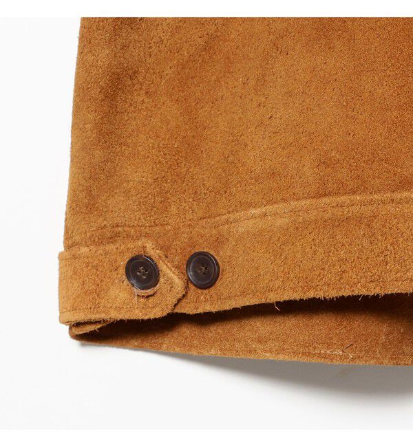 BEAMS「スエード ジップアップ ブルゾン【ワイドフィット】」|ブルゾン・スタジャン|