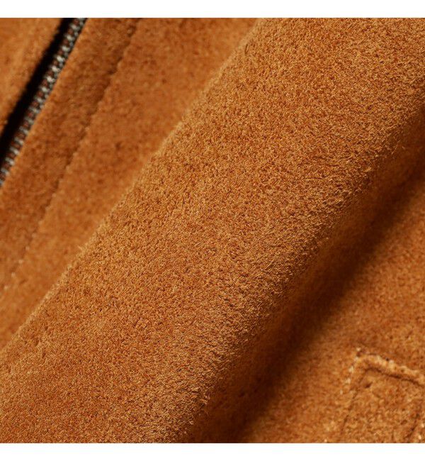 BEAMS「スエード ジップアップ ブルゾン【ワイドフィット】」|ブルゾン・スタジャン|