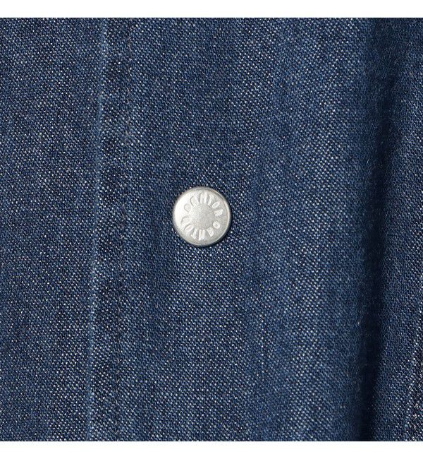 BEAMS「DANTON / ドットボタンダウン ダンガリー ショートスリーブシャツ」|シャツ・ブラウス|