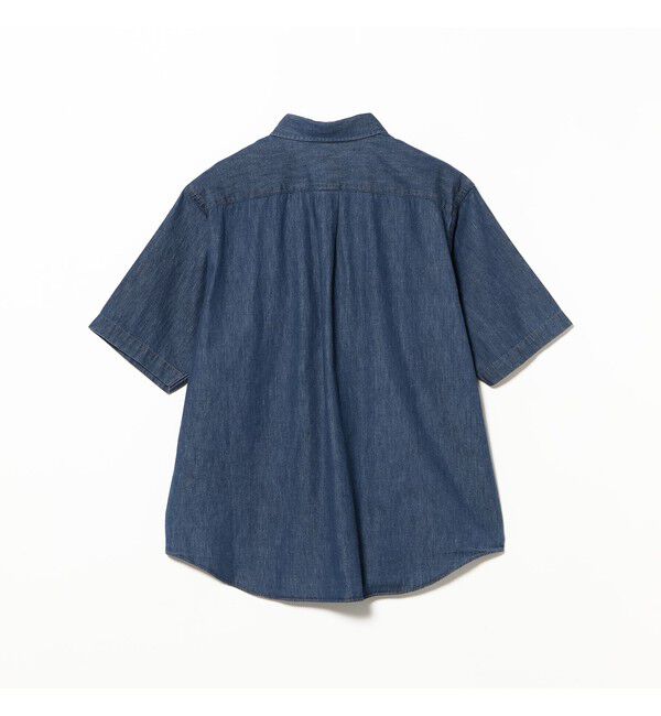BEAMS「DANTON / ドットボタンダウン ダンガリー ショートスリーブシャツ」|シャツ・ブラウス|