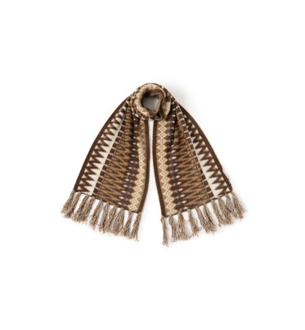 BEAMS「ノルディック柄 マフラー」|マフラー|BROWN