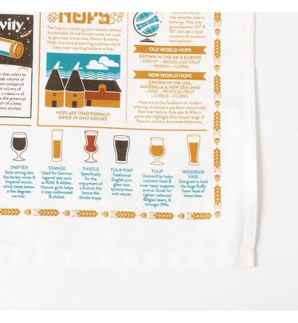 BEAMS「STUART GARDINER DESIGN / ティータオル」|トイレタリー・ランドリーグッズ|