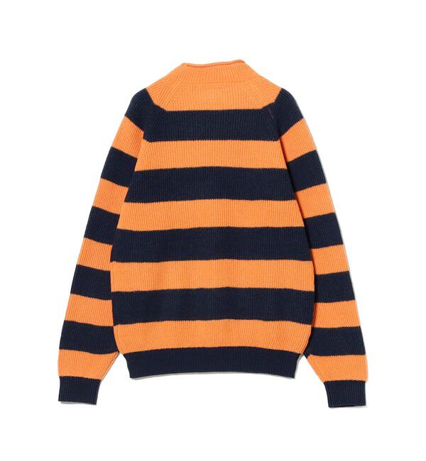 BEAMS PLUS「Hi-neck Rib Stitch Stripe」|ニット・セーター|